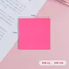 En stock color transparente nota adhesiva linda PET impermeable transparente nota película fluorescente no cubre pegatinas índice al por mayor