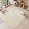 Tapete de Chão Japonês Simples de Cor Sólida Imitando Sisal para Sala de Estar, Tapete Grande Resistente a Manchas, Desgaste e Fácil de Manter, Disponível para Dropshipping
