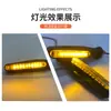 Señalador de Giro para Motocicleta Led de Agua Corriente 12V Impermeable Luz de Dirección Horizonte Luz Indicadora Dinámica Accesorios para Motocicleta