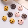 Mini Galleta Divertida Resina Simulación Juguete de Comida Accesorios para Galletas Accesorios para Pasador de Pelo Llavero DIY