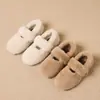 Zhr Son Calientes, Cómodos, Modernos, de Alta Gama, Pantuflas de Piel Suave, Novedad Invierno 2025 Versátiles para Usar Afuera Pantuflas de Algodón
