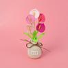 Vaso Grande de Calla Gradiente Tecido à Mão Transfronteiriço Vasos com Flores Artificiais Flores Falsas Flores Eternas Enfeites