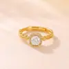 Anillo Yiluyin de Plata de Ley S925 Cubo de Azúcar Pequeño Espiga de Trigo Moissanita para Mujer, Diseño de Lujo Ligero de Nicho, Anillo Versátil para el Día a Día