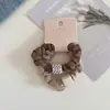 Gomas de Pelo Cuadradas de Colores con Etiqueta Dorada, Dulce Estilo Coreano, Alta Elasticidad, Duraderas, Versátiles Bandas para el Cabello, Accesorios para el Cabello, Alta Elasticidad