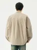 Camisa de manga larga NASA ABOUT, nueva colección primavera/otoño/verano para hombre, estilo retro japonés, corte holgado, casual, con cuello de solapa, se puede usar como capa exterior