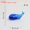 Adorno Artesanal Decorativo de Ballena Esmaltada Animal Marino de Simulación para Coche y Escritorio, para Comercio Exterior Transfronterizo
