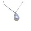 Colgante Perla Edison Reina de Hielo Perla de Agua Dulce Natural Zhuji Cadena de Clavícula de Alta Calidad 10-11 mm
