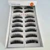 Pestañas Postizas Three Trees Modelo Cabeza Paquete de Diez Pares Gruesas Pestañas para Maquillaje de Escenario Pestañas para Maquillaje Nude Venta al por Mayor desde el Fabricante