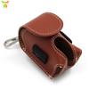Bolsa de golf de cuero japonesa y coreana para colgar en la cintura, bolsa de golf de cuero, bolsa de cintura portátil, bolsa doble para pelotas de golf