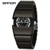 Sanda Comercio Exterior Más Vendido Reloj de Cuarzo Milenio Y2K Moda Luminoso Reloj para Hombre Impermeable Correa de Armadura Multisección Reloj de Pulsera