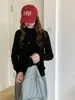 Suéter de punto de alta gama 100% lana listo para usar para mujer, cuello medio alto, hombro raglán, base de punto, suéter simple nuevo para mujer