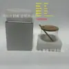 Potes para Temperos de Armazenamento de Cozinha, Potes de Vidro com Tampas de Bambu e Colheres, Garrafas para Armazenamento de Sal, Açúcar e Glutamato Monossódico, Potes Selados de Vidro