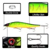 Nuevo Modelo de Señuelo Minnow Flotante 11.5cm/13.5g Plástico Duro Imitación para Pesca en Agua Dulce y Salada