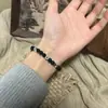 Esta mañana, la pulsera de cuentas estilo chino Jingzhu es moderna, versátil y elegante, adecuada para parejas y amigos cercanos, con un encanto antiguo que atrae la riqueza.