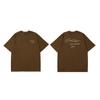 Camiseta Casual Americana de Manga Curta com Bordado de Slogan Tendência Cole Buxton, Tecido Pesado, para Uso Diário, Casal