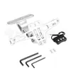 Suporte de Placa Traseira Modificado para Motocicleta com Luz Suporte de Placa Ajustável Msx Suporte de Suporte de Placa de Licença em Liga de Alumínio CNC