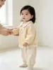 Conjunto de Moda Estilo Coreano para Niñas Sudadera Conjunto Separado Suave y Esponjoso Línea A Cuello de Muñeca Jersey Puños de Canalé Pantalones de Campana