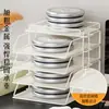 Prateleira de armazenamento com classificação por assunto, suporte de metal para livros para mesas de estudante, organizador de pastas de arquivos multicamadas de grande capacidade