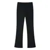 Pantalones casuales acampanados versátiles estilo europeo y americano al por mayor marca Z 2026, color sólido de moda, nueva ropa de verano transfronteriza para mujer ZA