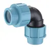 Conexões de Tubo PP Tipo Rosqueado Manga de Tubo de Diâmetro Igual Conector Rápido para Tubo PE Direto Irrigação Junta de Reparo de Emergência Conector de Manga de Tubo Rosqueado