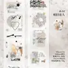 Serie Crepúsculo Lleno de Ternura Cinta Adhesiva Troquelada de Mascota Mate Estilo Retro Ins Pegatina de Decoración de Fondo para Manualidades