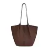 Bolsas Retrô Transfronteiriças Novas para Mulheres Casual Grande Capacidade Bolsa para o Dia a Dia Design Simples Bolsa Tote Bolsa de Ombro Grande Capacidade
