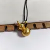 Cadena de Suéter Antigua de Nube Dorada de la Fortuna con Colgante Sólido de Calabaza Colgante de Transferencia de Bolsa de la Fortuna Estilo Bolsa de Dinero