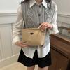 Bolso de Mujer 2025 Nueva Moda Primavera Estilo Occidental Bolso Portátil Casual Casual Color Sólido Bolso Clutch de Gran Capacidad para Mujer