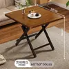 Mesa Dobrável, Mesa Pequena, Mesa de Jantar, Mesa Redonda Simples Doméstica, Mesa Portátil para Almoço ao Ar Livre em Casa de Aluguel, Mesa Quadrada