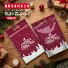 Bolsas de Plástico Autocierre para Regalos de Papá Noel Bolsas Tote Mixtas Cuatro en Uno 50 Bolsas de Embalaje Navideño Bolsas de Dulces