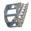 Cadena Portacables de Acero para Máquinas Herramienta Cadena de Arrastre Metálica Cadena de Arrastre Tipo Puente de Ingeniería Metálica Cadena Negra Micro Galvanizada para Máquina de Grabado de Acero Inoxidable