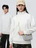 Moletom com Meio Zíper Personalizado para Trabalho com Estampa de Logo para Outono e Inverno, Camisas Culturais para Grupos Corporativos, Uniformes de Lã com Forro para Equipe de Catering