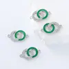 Accesorios para adornos populares cruzados colgante diy incrustado con diamantes de imitación colgante doble geométrico accesorios de adornos de perforación de punto materiales personalizado
