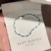 Pulseira de zircônia multicolorida de luxo leve para comércio exterior europeu e americano, cravejada de diamantes deslumbrantes, moderna, simples, elegante, joias de alta qualidade atacado