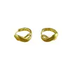 Pendientes de Aro Frosted de Lujo Ligero para Mujer Estilo Coreano Diseño Irregular Calado Pendientes de Moda de Gama Alta Versátiles