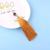 Fecho Lagosta Borla Franja Longa 14CM Penduricalho de Carro Penduricalho de Bolsa Nó Chinês Joias DIY Borla de Pedras Preciosas Joias