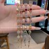 Pulsera de Zirconia de Colores Dopamina de Moda para Mujer, Diseño de Nicho de Lujo Ligero, Pulsera Versátil de Gama Alta para Mujer