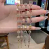 Doce Brilhante Diamante Colorido Dopamina Doce Quadrado Cristal Pulseira Luz de Luxo Nicho Exquisito Novo Versátil Joia