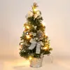 Decoraciones de Mesa Navideñas Transfronterizas Nuevas de 40cm Luces de Árbol de Navidad Luces Decorativas Árbol de Pino Árbol Mini Decoración Festiva Regalos de Año Nuevo