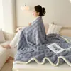 Manta de flanela com bolhas, manta com borda, manta para cochilo no escritório, manta de sofá, manta de ar condicionado para uma pessoa