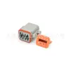 [Corona de Cabello] Conector DT De Chi 2/3/4/6/8/12 Agujeros Placa DT02-2P-L012 con Brida Fija
