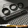 Conjunto de Quatro Peças de Novas Pulseiras de Corrente Estilo Punk Multicamadas Europeu e Americano para Homens, Pulseiras de Corrente Personalizadas, Pulseiras Punk com Rebites