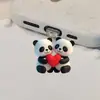 Lindo Pareja Panda Popular Transfronterizo Acrílico Tapón de Polvo para Teléfono Tipo Colgante Tipo-C