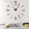 Reloj de Pared Estéreo 3D Estilo Casual Reloj Divertido DIY Decoración de Sala de Estar Dormitorio Reloj Adhesivo de Pared Reloj Espejo