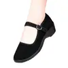 Zapatos de Plataforma Individual para Mujer 2026 Otoño Nuevos Suela Gruesa Zapatos de Baile Cuadrado Suela Suave Cómodos Zapatos para Madre Zapatos de Trabajo para Hotel