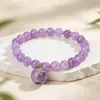 Pulsera de piedra natural y cristal estilo popular cruzada pulsera de cuentas de una sola hebra pulsera bohemia joyería al por mayor