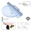 Kit de iluminação de escritório com perfil de alumínio LED acessórios de fita de LED capa slot de lâmpada de alumínio embutido no teto acessórios