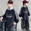 Sudadera de otoño para niños con cremallera y medio cuello, corte holgado para niños mayores, camiseta básica de moda para primavera y otoño 2026, transfronteriza
