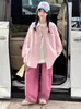 Conjunto de camisa para meninas, novo estilo, camisa estilosa de primavera e outono para meninas, camisa básica, conjunto de outono da moda de três peças para crianças