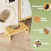 Banqueta Simples de Madeira para Vaso Sanitário, Banqueta Dobrável para Banheiro, Banqueta Simples de Bambu para Vaso Sanitário, Banqueta para Vaso Sanitário, Banqueta Elevatória
